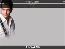 Tablet Screenshot of gregoryoakes.com